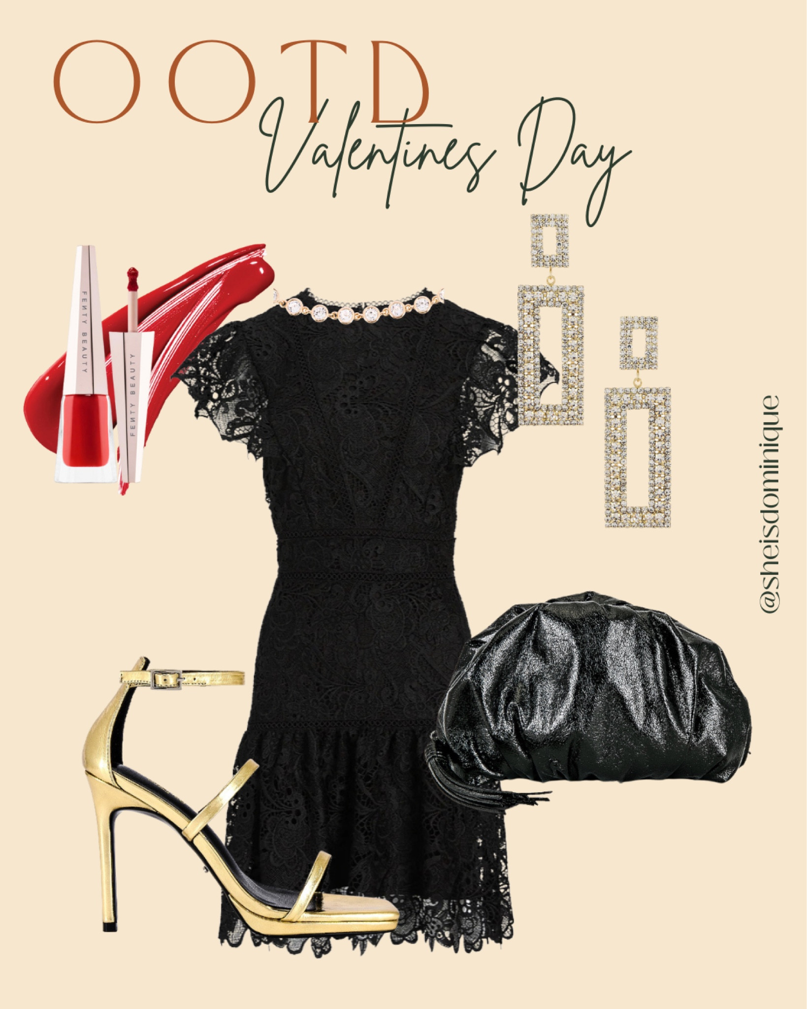 Valentine’s Day, Date night outfit, date night dresses, black dresses, wedding guests dresses, red lipstick, gold statement earrings, gold heels

#LTKunder100 #LTKshoecrush #LTKFind