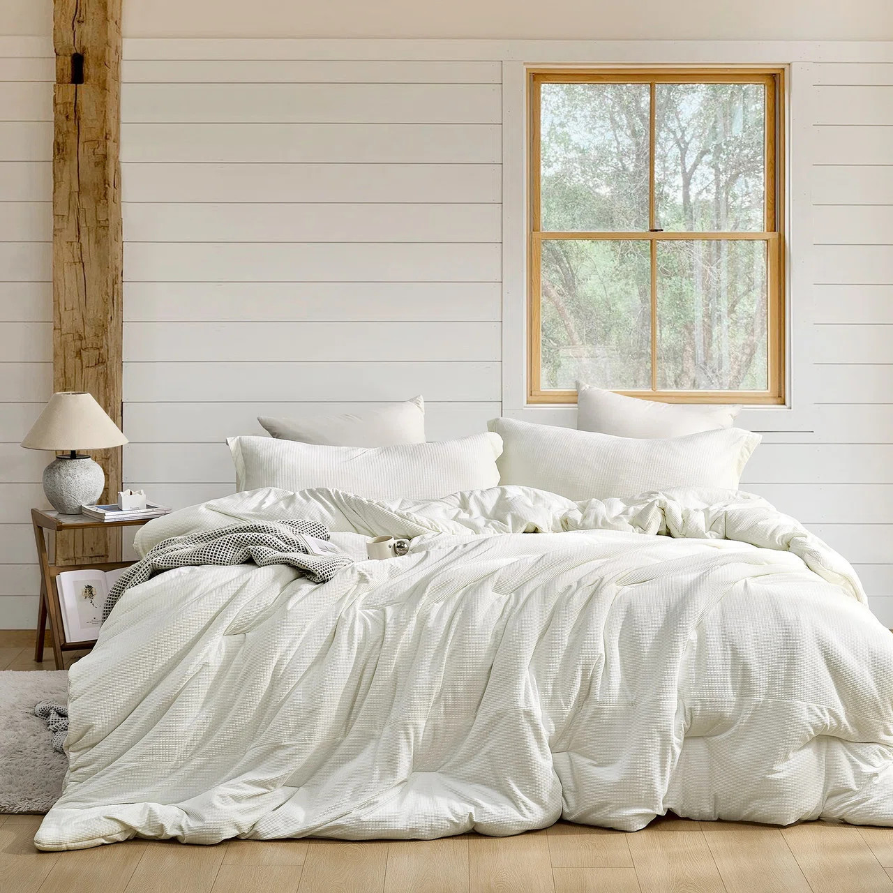 Love Thick - Calming Coma Inducer Oversized Comforter Set - Milky White | Wayfair North America