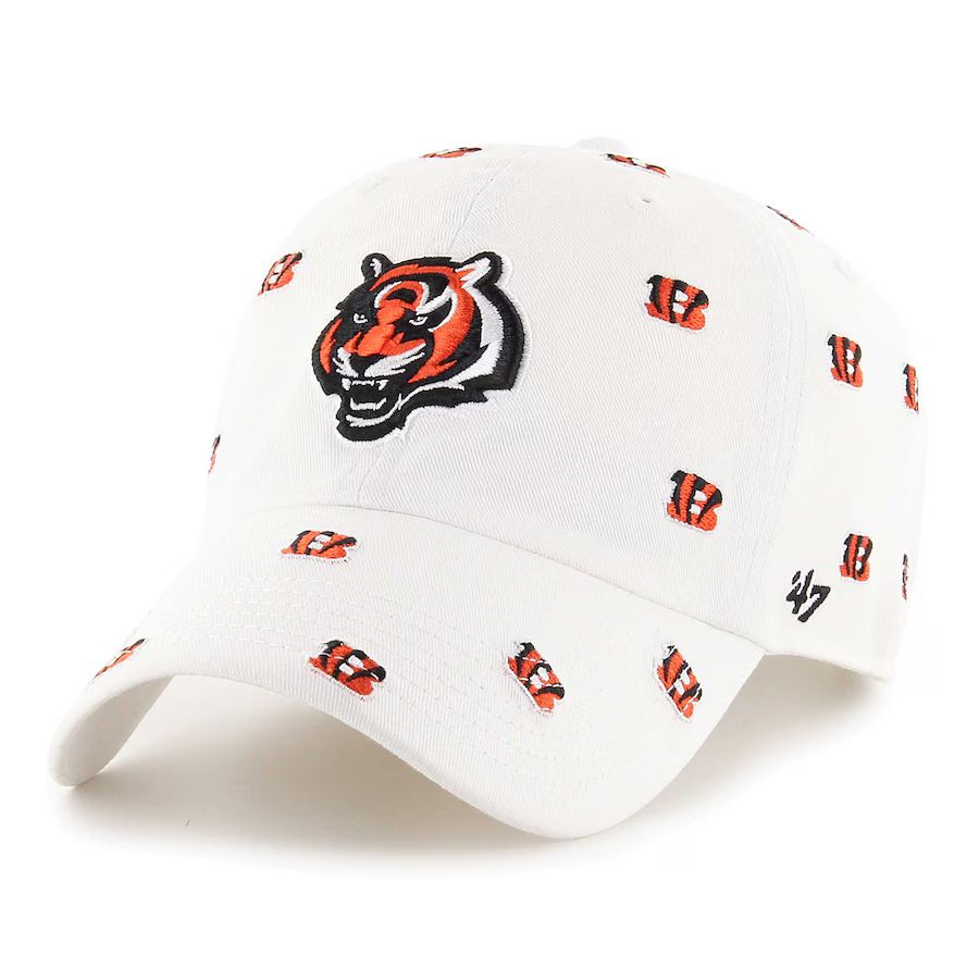 Cincinnati Bengals '47 Unisex Confetti Clean Up Adjustable Hat - White | Lids