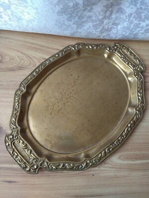 RARE old Vintage Bronze TRAY Dish Decorative Collectibles | eBay US