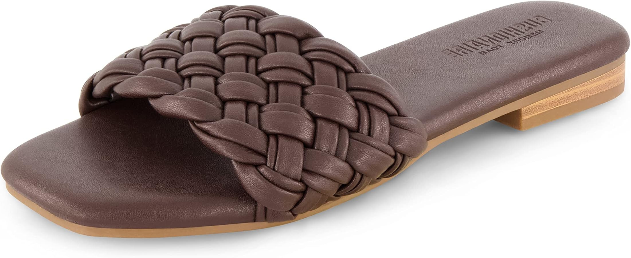 CUSHIONAIRE Women's Fez woven slide sandal +Memory Foam, Wide Widths Available | Amazon (US)