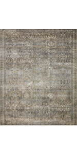 Loloi II Layla Collection LAY-03 Olive / Charcoal, Traditional 3'-6" x 5'-6" Accent Rug | Amazon (US)
