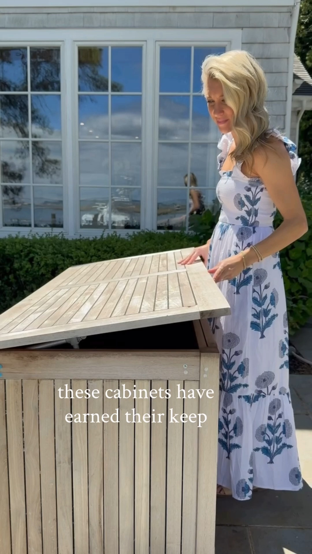 These cabinets truly owe us nothing. ✨
They’ve stored towels, served as outdoor buffets for hosting, organized our entertaining essentials, and still look just as good years later.

When a system works, it just works.

#LTKHome #LTKSeasonal