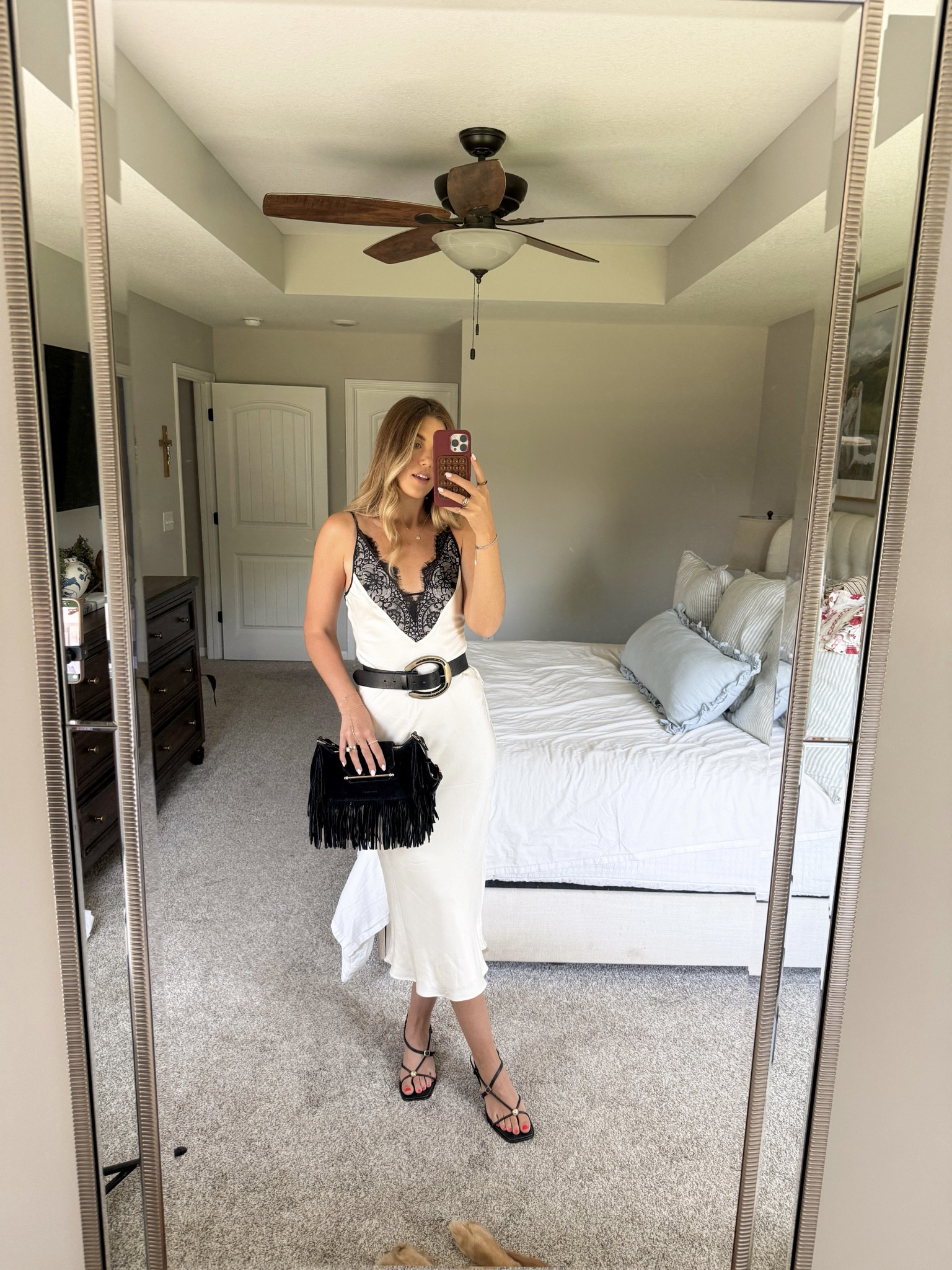 size 4/small in dress, buckle is from tsy (linked) and i added to amazon belt, purse is old, linked similar 

western chic outfit inspo for the bride to be, bachelorette outfit, nashville bach party, western bridal outfit 

#LTKdayinmylife #LTKWedding #LTKootd
