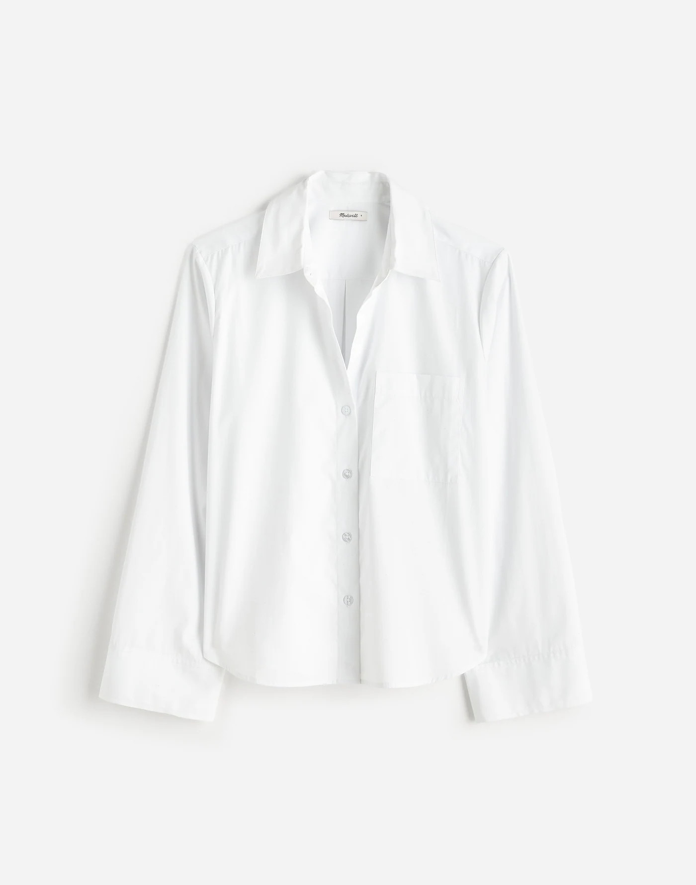 Easy Y-Neck Button-Up Shirt | Madewell | Madewell