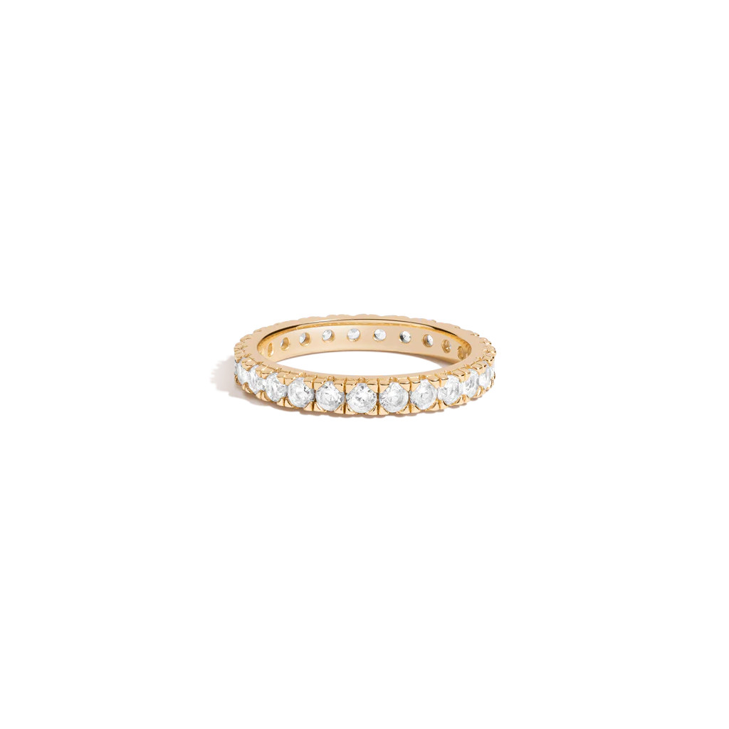 White Sapphire Eternity Ring | AUrate New York
