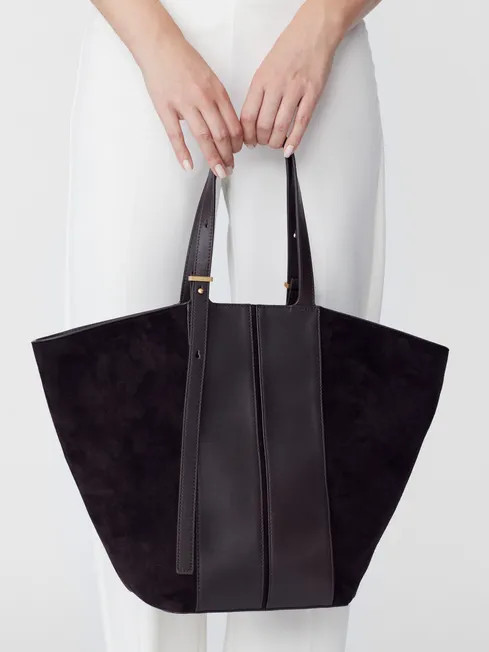 Maryam Suede & Leather Tote | J.McLaughlin
