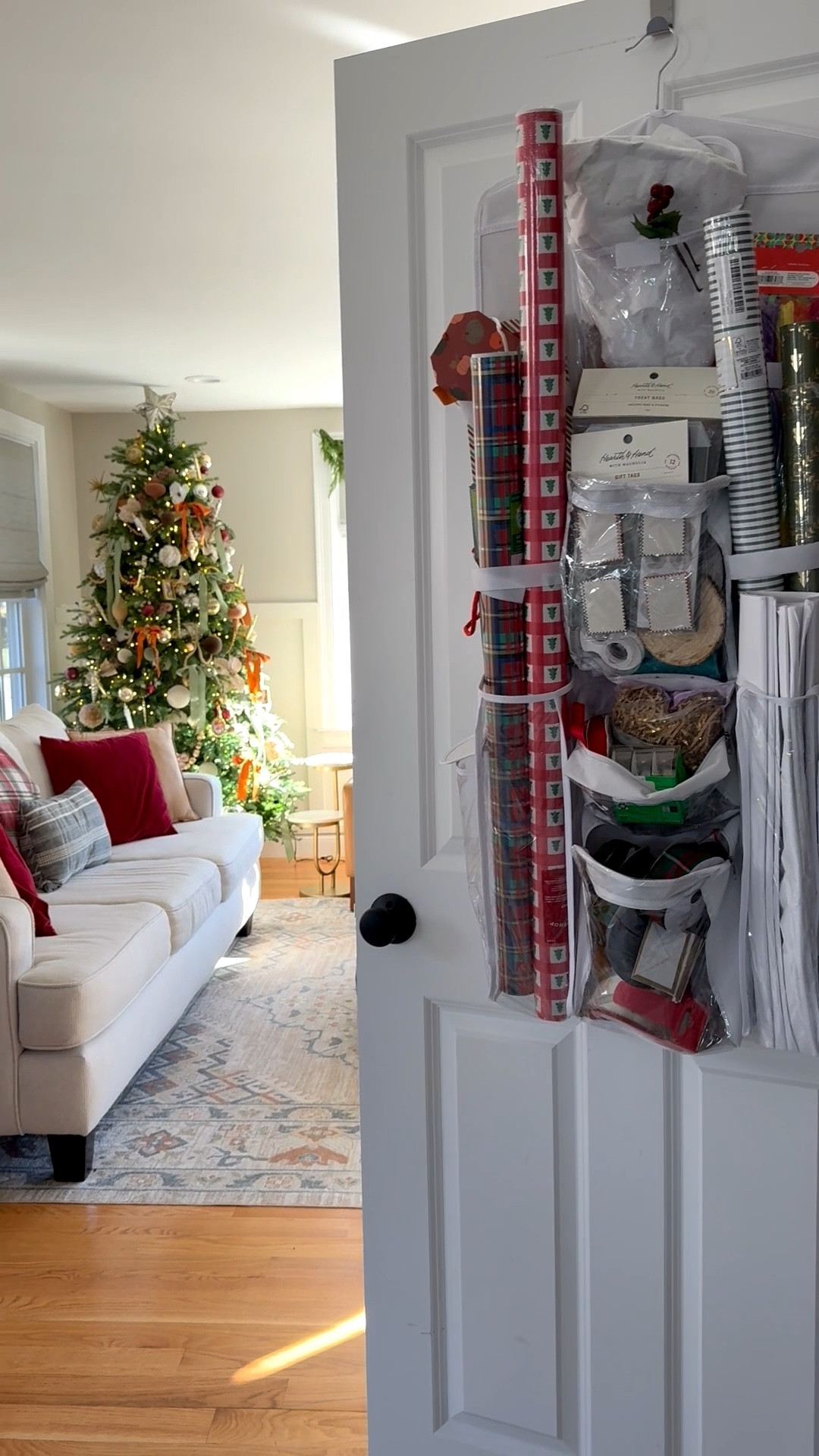 Organizing my gift wrap storage 

#LTKdayinmylife #LTKHome #LTKHoliday