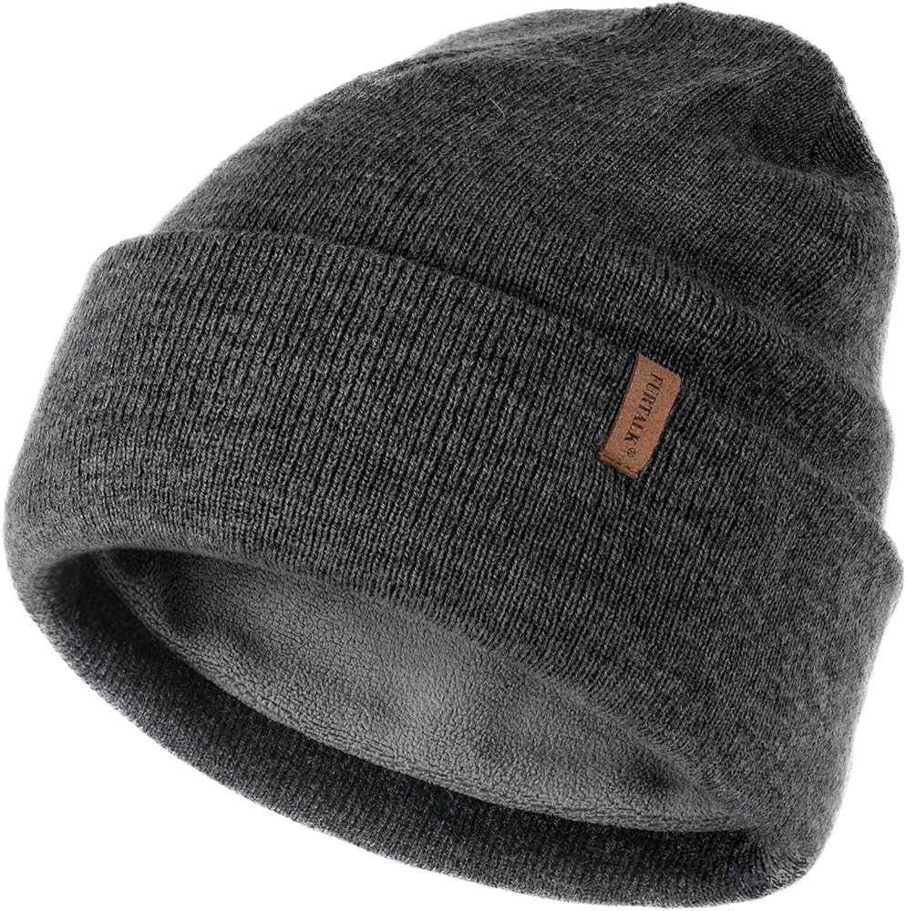 FURTALK Beanie Hats for Women Men Fleece Lined Winter Hats Soft Warm Womens Beanies for Winter | Amazon (US)