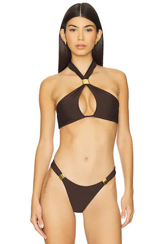 Michael Costello x REVOLVE Sylas Top in Dark Brown from Revolve.com | Revolve Clothing (Global)