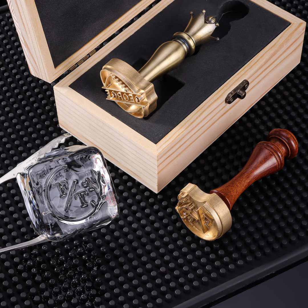 Custom Initials Ice Stamp, Custom Ice Cube Stamp, Custom Ice Stamp, Personalized Ice Cube Logo, W... | Etsy (US)