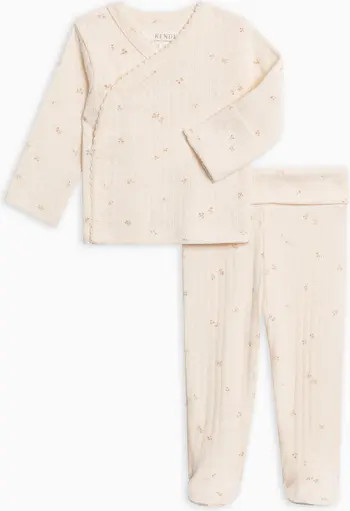 Lacey Pointelle Kimono Top and Pant Set | Nordstrom