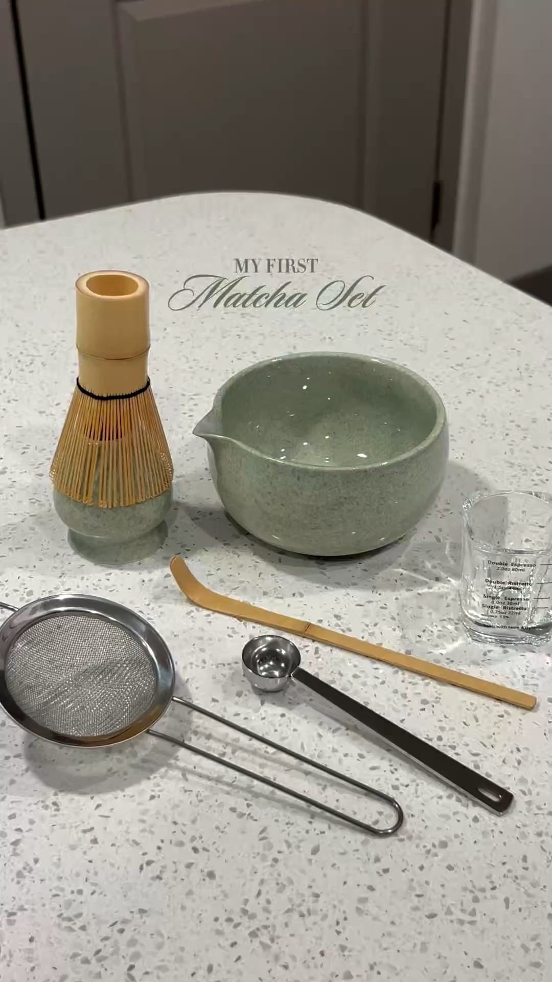 My first matcha set 🍵 #matchaset #matcha