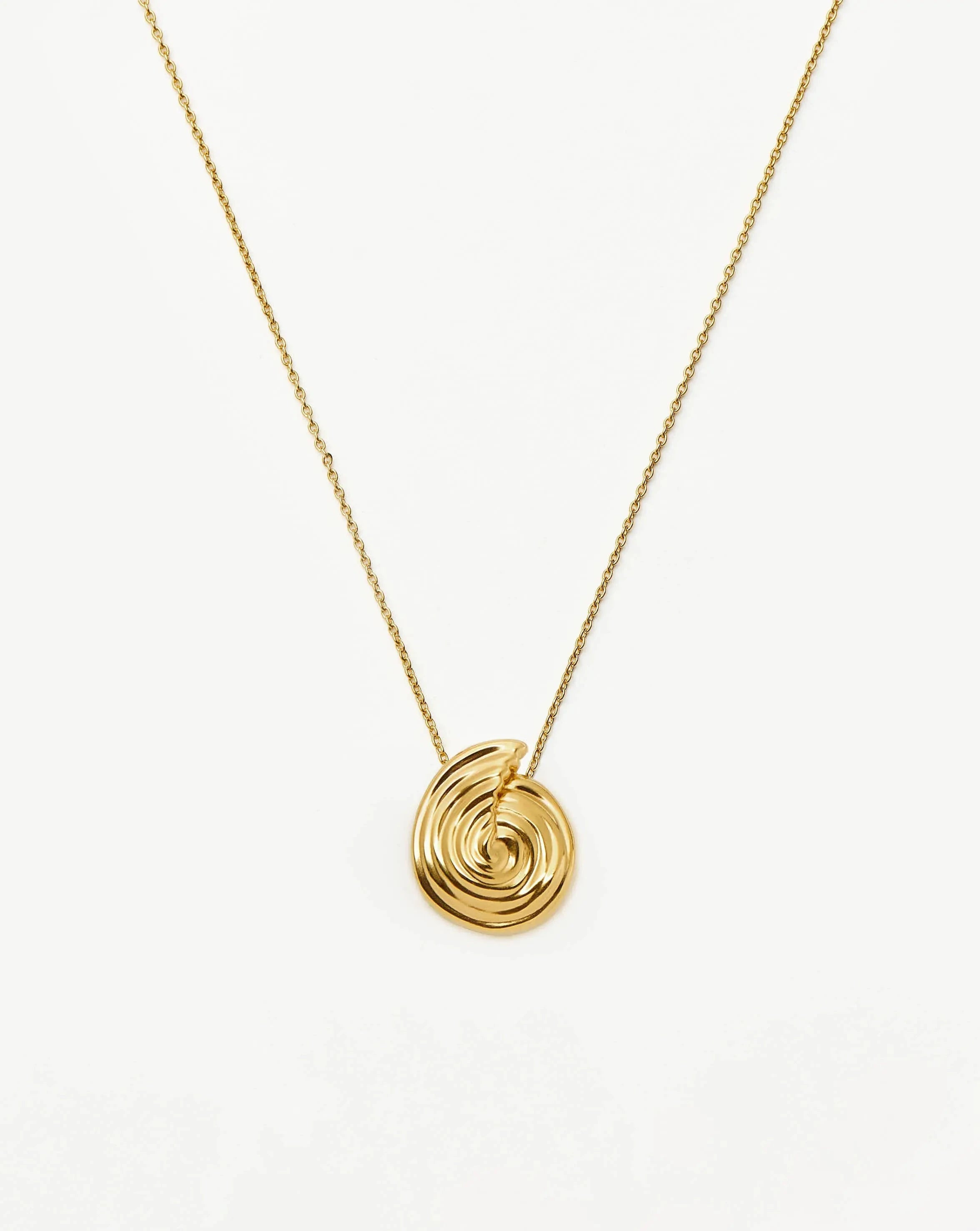 Spiral Large Pendant Necklace | 18ct Gold Plated Necklaces | Missoma UK