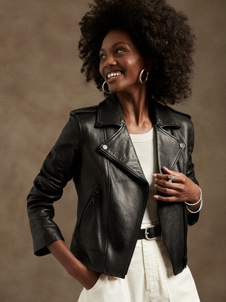 Essential Leather Jacket | Banana Republic (US)