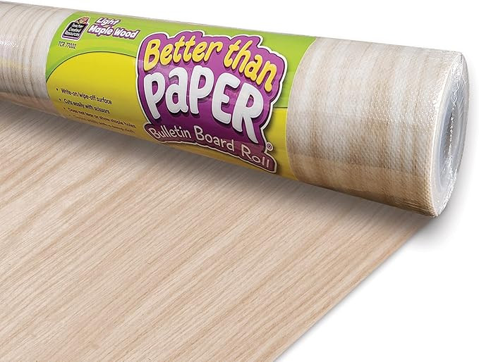 Teacher Created Resources Light Maple Wood Better Than Paper Bulletin Board Roll (TCR77032) | Amazon (US)