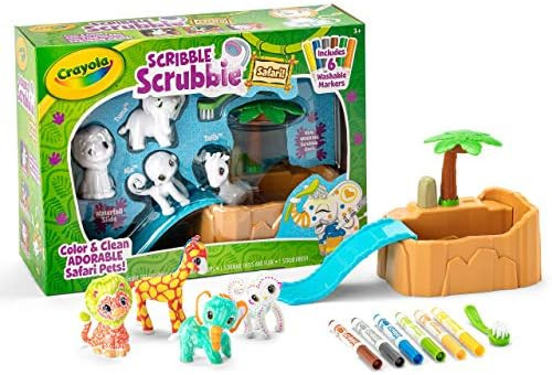Crayola Scribble Scrubbie Safari Animals Tub Set, Toys for Girls & Boys, Gift for Kids, Age 3, 4,... | Amazon (US)