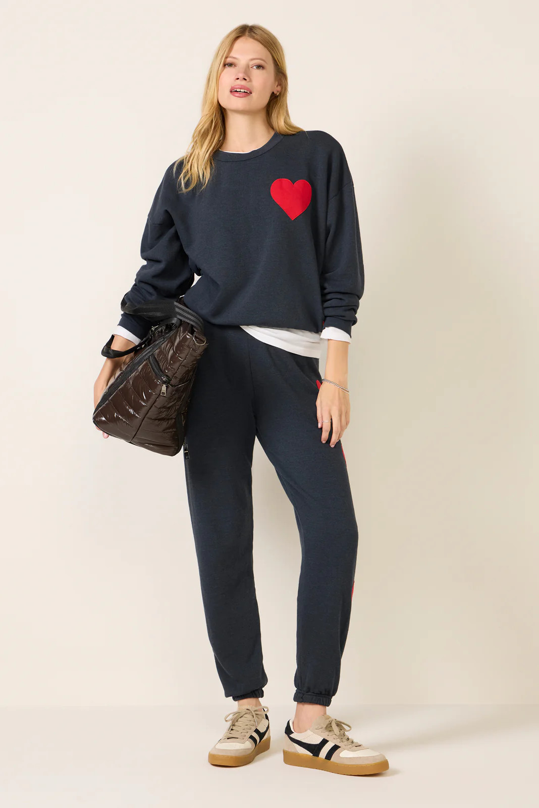 Heart Stitch Crew Sweatshirt | Evereve