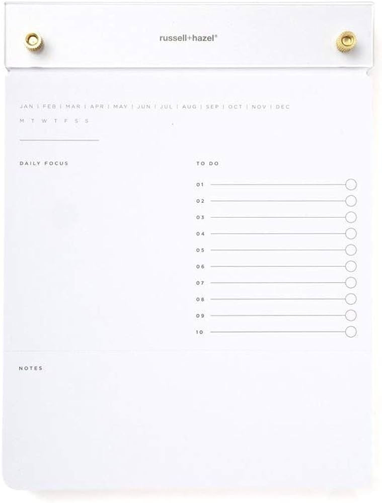 russell+hazel Acrylic Drafter’s Tablet, 6.375” W x 8.4375“ H, White (55748) | Amazon (US)