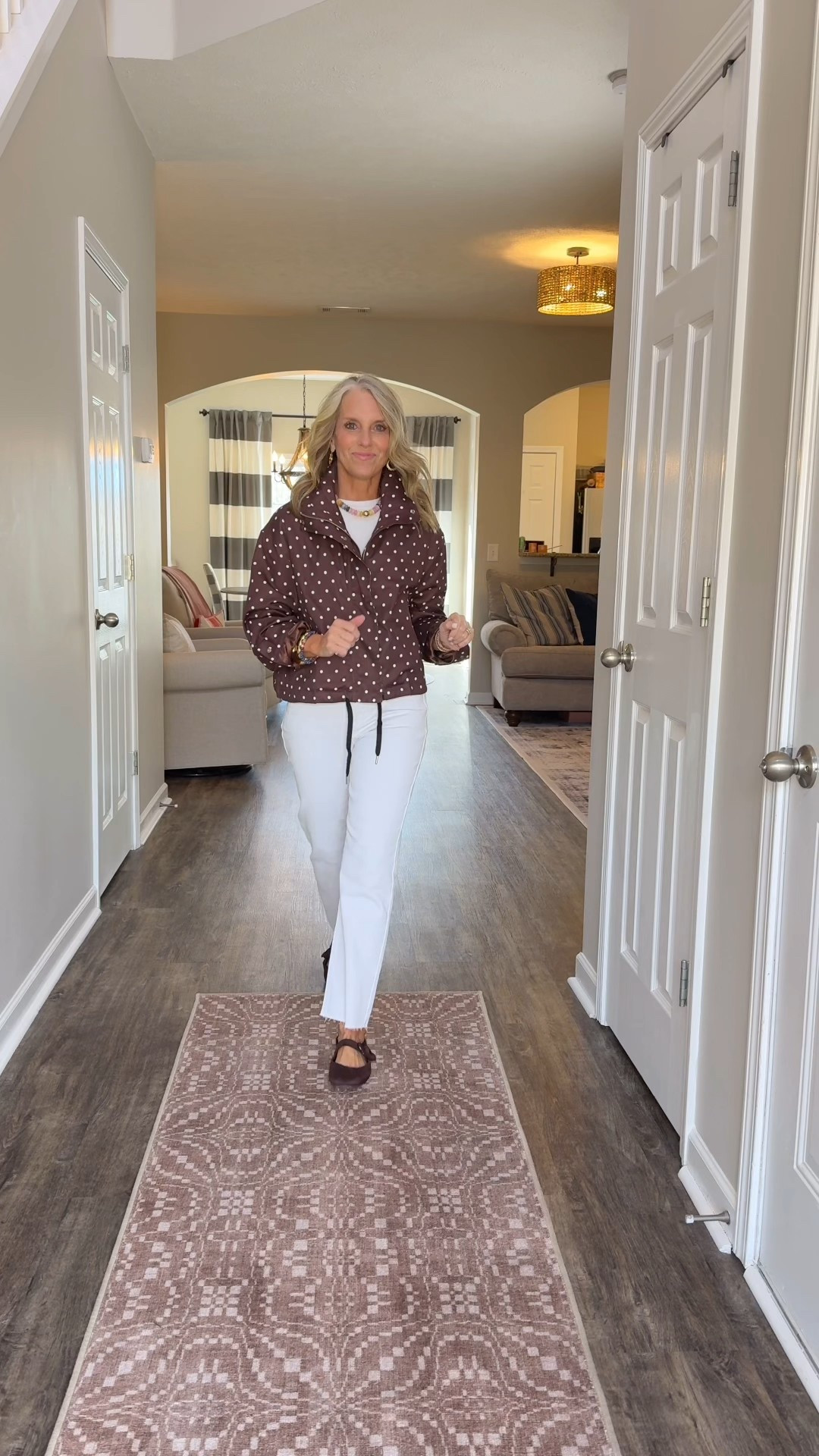 This isn’t just a jacket! It’s a statement. And a cute one. Wearing smalls. 27 black pants sized up to 28 in white jeans. And XS striped shirt  

#LTKOver40 #LTKFindsUnder100