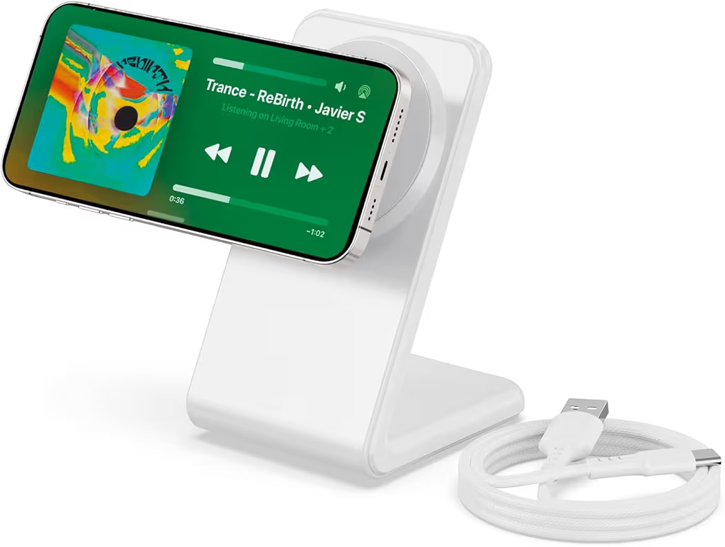 Mag.Safe Charger iPhone Charger Stand, White | Amazon (US)