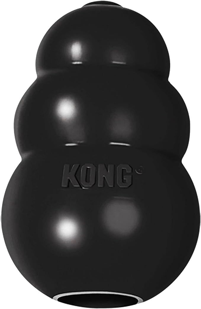 KONG - Extreme Dog Toy - Toughest Natural Rubber, Black - Fun to Chew, Chase and Fetch - for Medi... | Amazon (US)