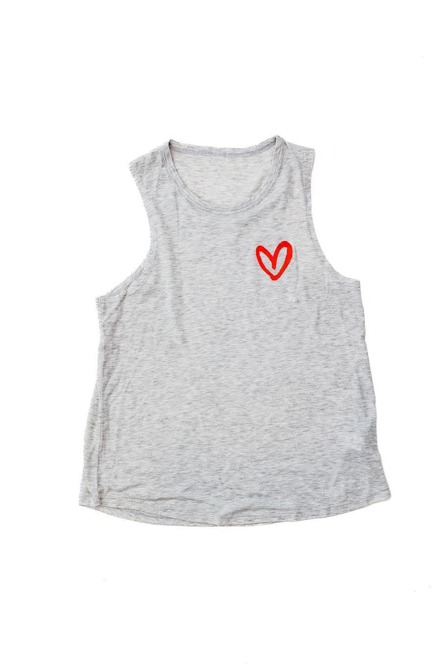 Live What You Love Heart Breathable Tank Top | House of Shan