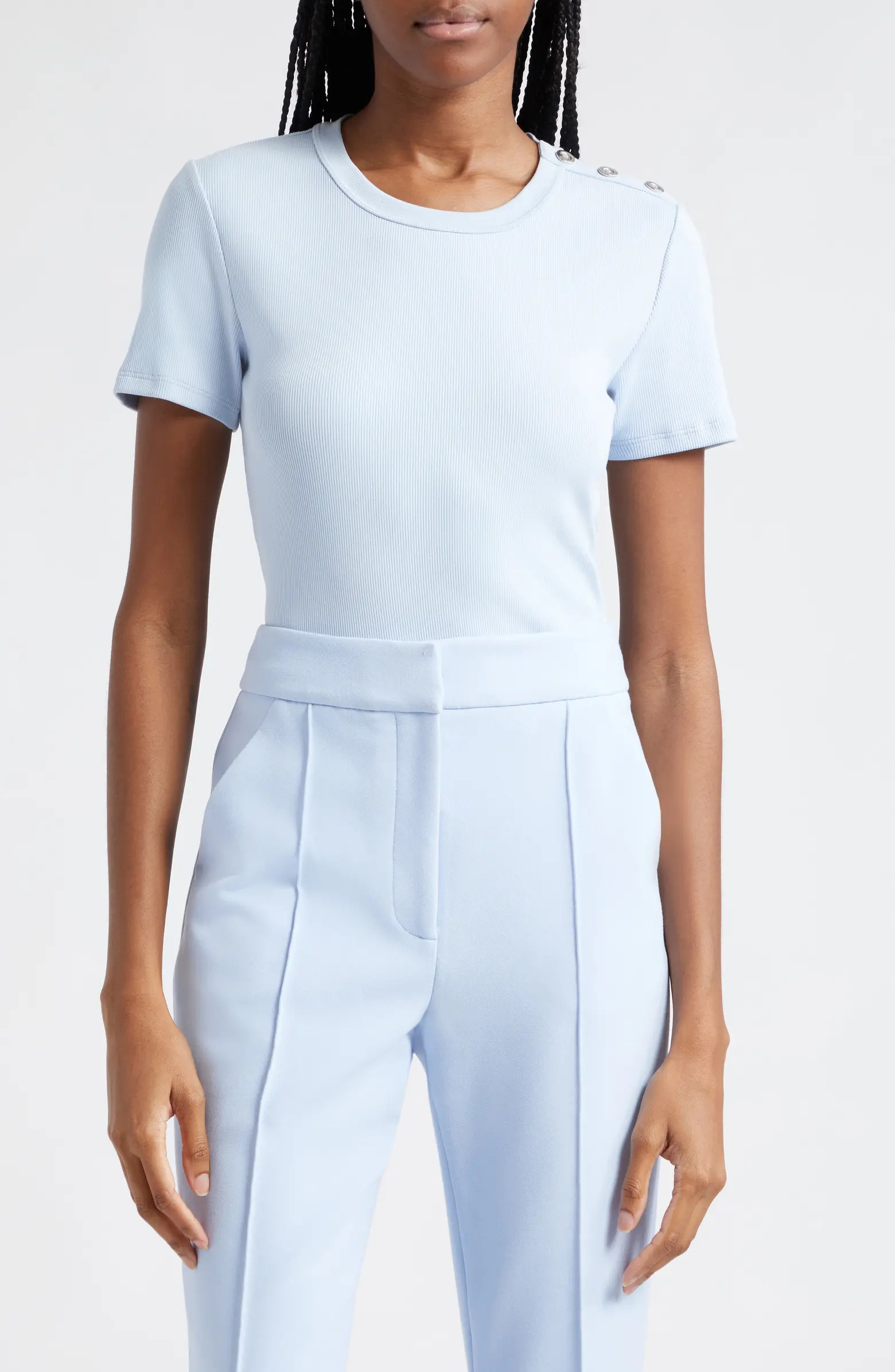 Draya Rib Stretch Cotton Top | Nordstrom