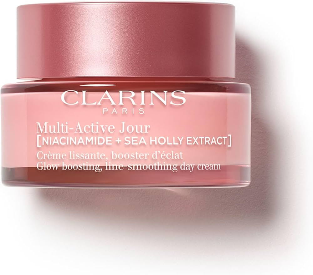 Clarins Multi-Active Day Moisturizer with Niacinamide | Smooth Fine Lines | Visibly Tighten Pores | Even Tone and Texture | Boost Glow | Strengthen Moisture Barrier | All Skin Types | 50 ml | Amazon (CA)