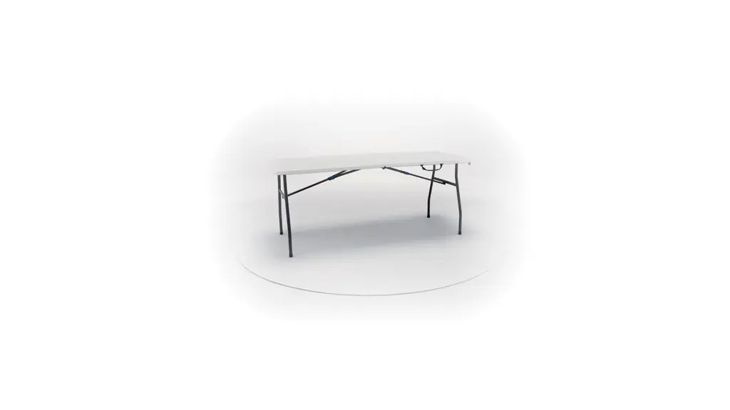 Mainstays 6' Premium Rectangle Centerfold Folding Table, White | Walmart (US)