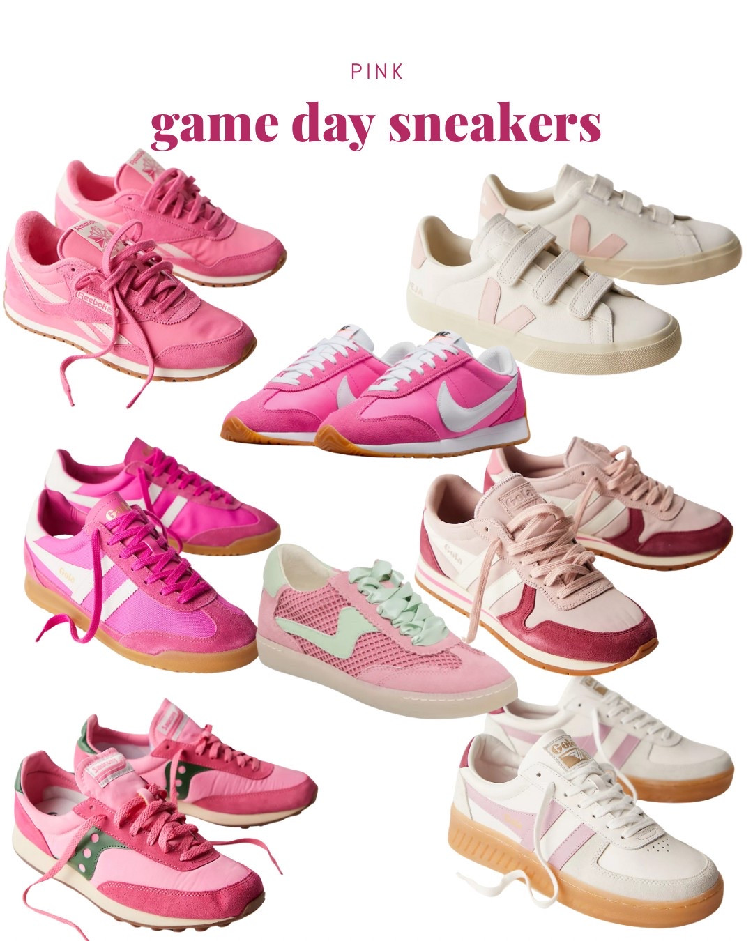 Pink game day sneakers.

Sports Mom. Hockey Mom. Baseball Mom. Softball Mom. Basketball Mom. Football Mom. Cheer Mom. Volleyball Mom. Game Day Outfit.

#LTKShoeCrush