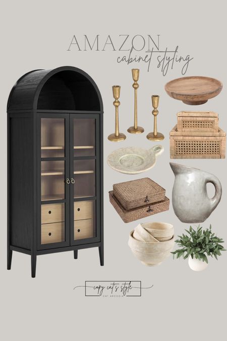 Amazon Cabinet Styling, black cabinet, shelf decor

#LTKfindsunder50 #LTKhome #LTKstyletip