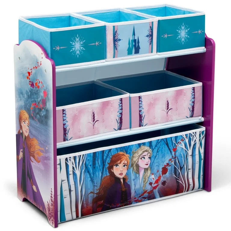 Disney Frozen II Design and Store 6 Bin Toy Organizer by Delta Children, Greenguard Gold Certifie... | Walmart (US)