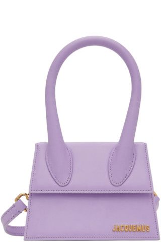 Jacquemus - Purple Le Papier 'Le Chiquito Moyen' Bag | SSENSE