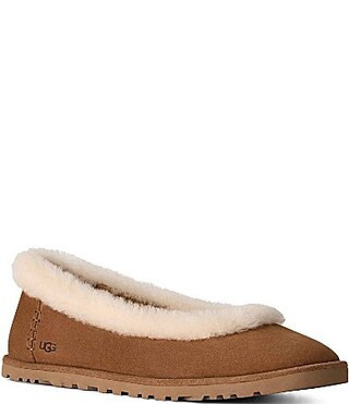UGG Zora Suede Ballet Flats - 9 | Dillard's