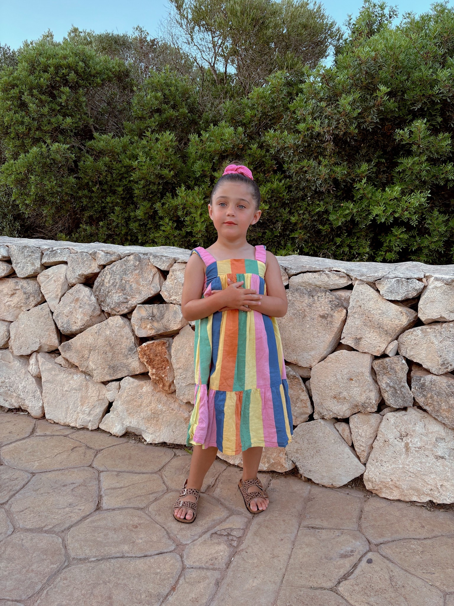Rainbow dress & leopard sandals 🌈 

#LTKsummer #LTKkids #LTKuk