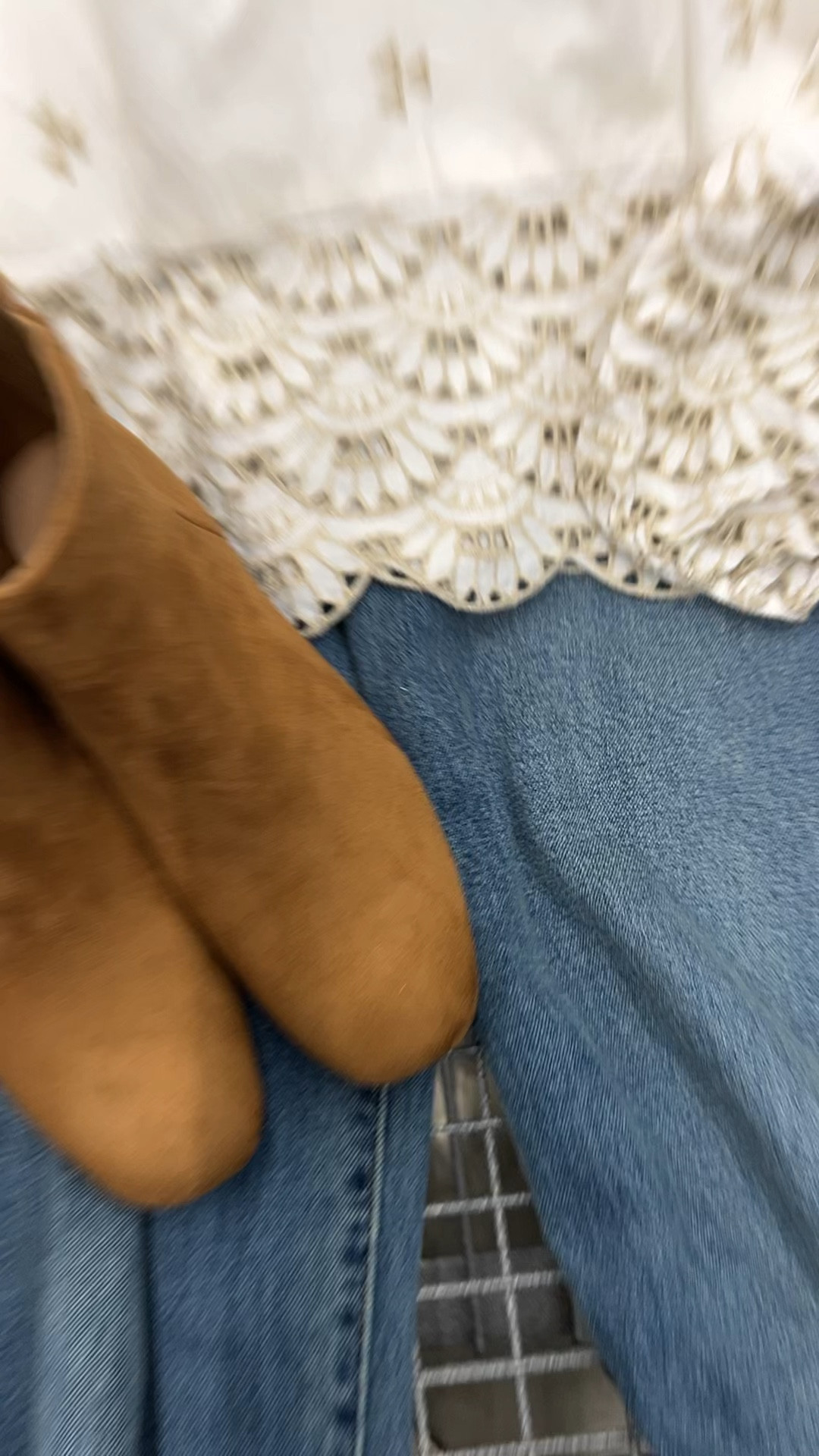 Walmart outfit idea with this eyelet cotton top, perfect elevated top to throw on with jeans and a boot to look dressed up. Fits true to size; I’m a small. #walmartfashion 

#LTKFindsUnder100 #LTKOver40 #LTKFindsUnder50