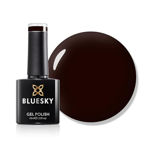 Bluesky Gel Nail Polish, Burgundy A048, Dark Red, Long Lasting, Chip Resistant, 10 ml (Requires Drying Under UV LED Lamp) | Amazon (UK)