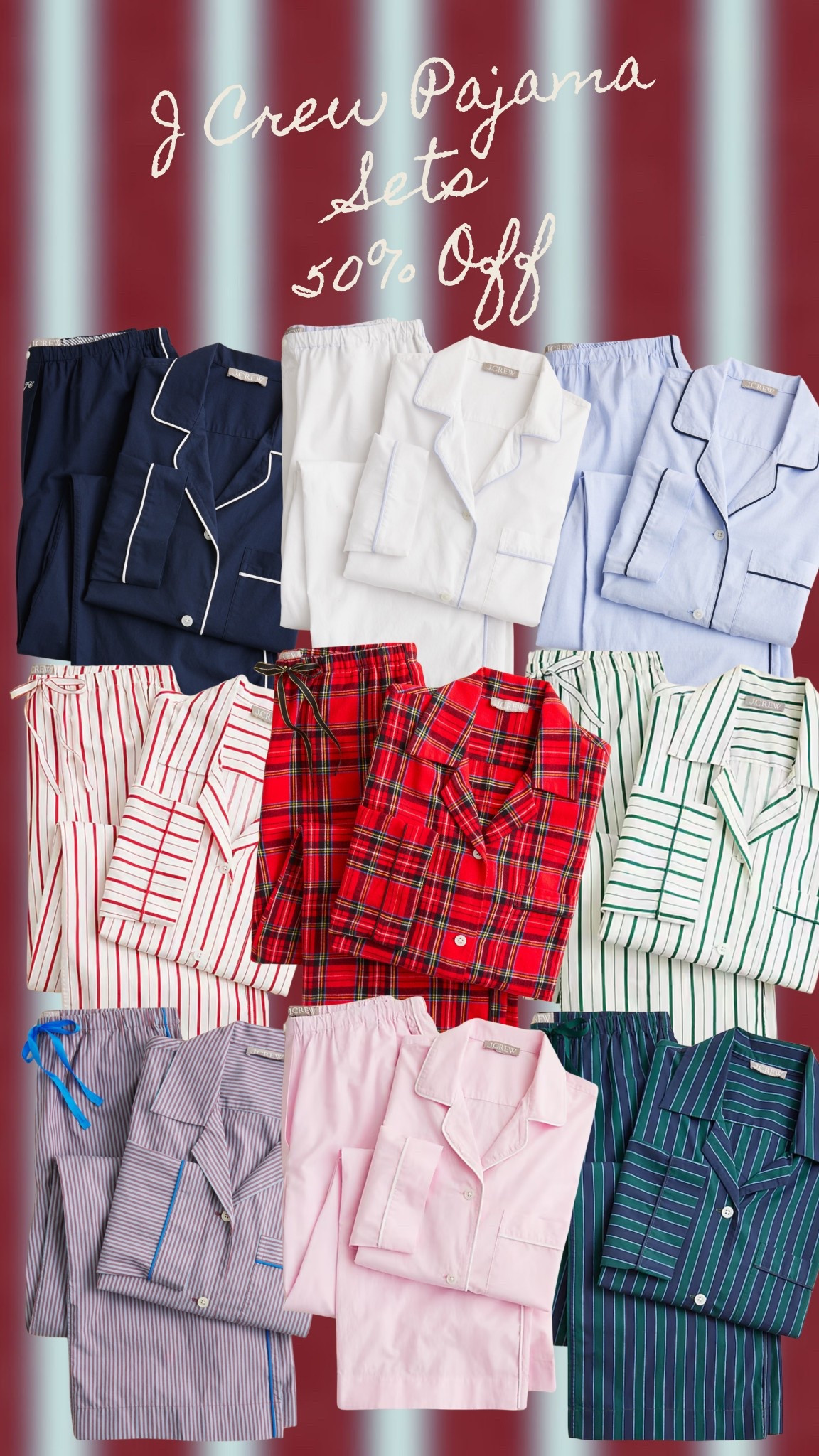 J Crew Pajama sets—50% off!🎁

#LTKHoliday #LTKGiftGuide #LTKCyberWeek