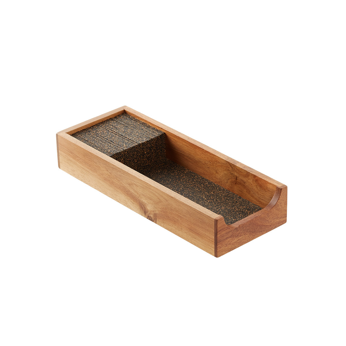 Small Acacia Knife Dock | The Container Store