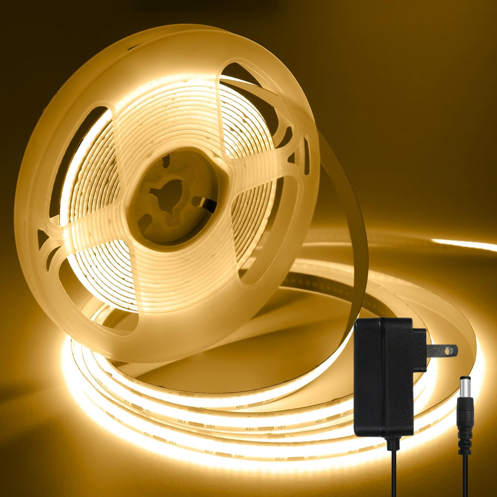 iNextStation COB LED Strip Light Warm White 16.4FT/5M, DC12V CRI 93+ Dimmable Flexible LED Tape L... | Amazon (CA)
