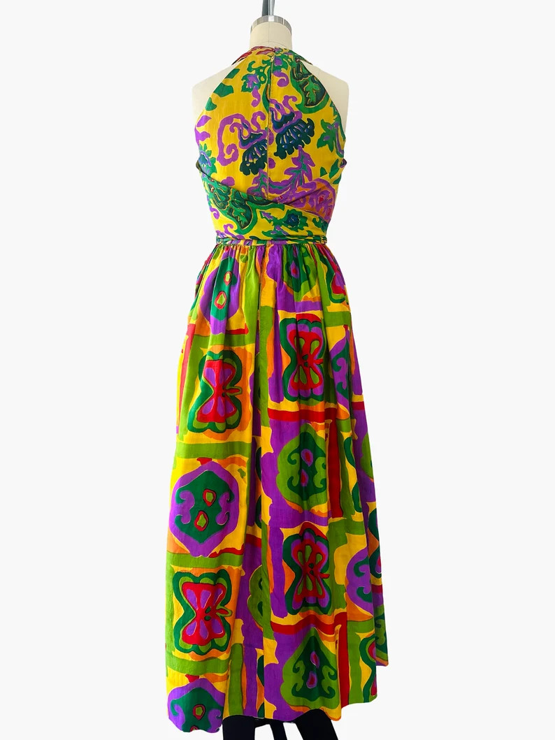 1970s Donald Brooks Silk Dress | Etsy (Global)