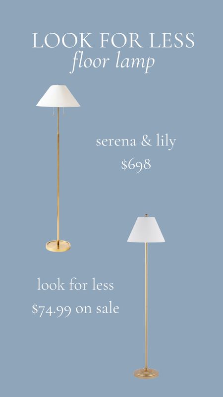 The Look for Less of this stunning floor lamp is on sale today! 

#LTKStyleTip #LTKHome #LTKSaleAlert