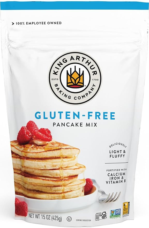 King Arthur Gluten Free Classic Pancake Mix: Fluffy, Delicious Breakfast Delight - Non-GMO, Koshe... | Amazon (US)