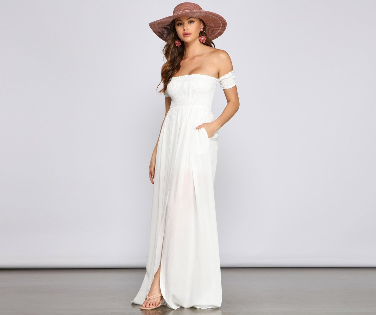 Effortlessly Chic Smocked Maxi Dress | Windsor Stores