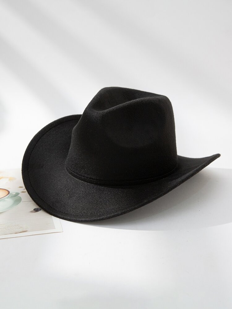 1pc Unisex Solid Cowboy Fedora Hat For Outdoor Travel
       
              
              $6.10 ... | SHEIN