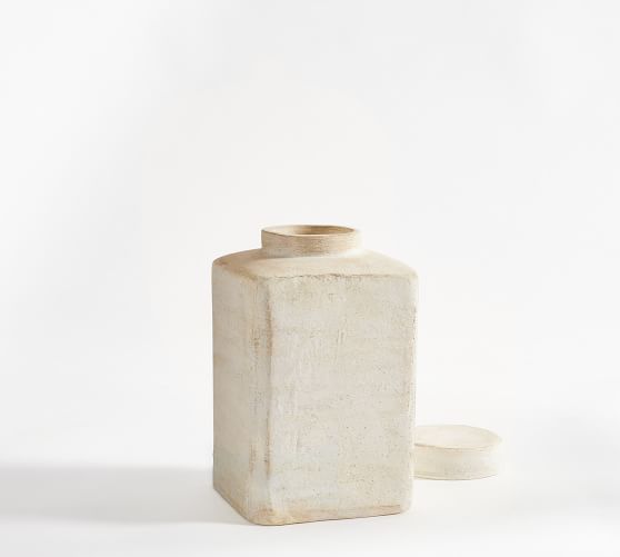 Artisan Handcrafted Terracotta Vases - White | Pottery Barn (US)