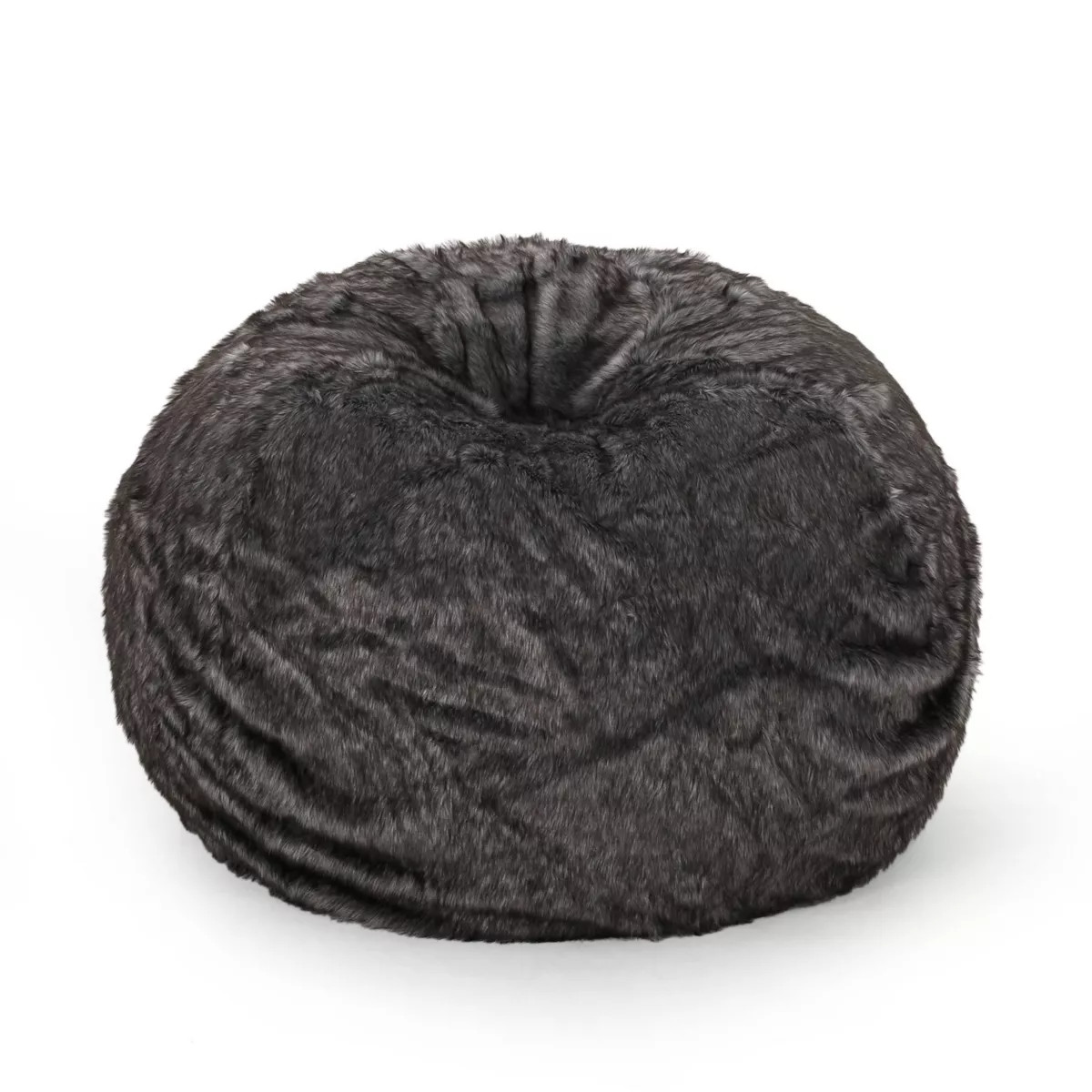 52" Schley Modern Glam Short Faux Fur Bean Bag - Christopher Knight Home | Target