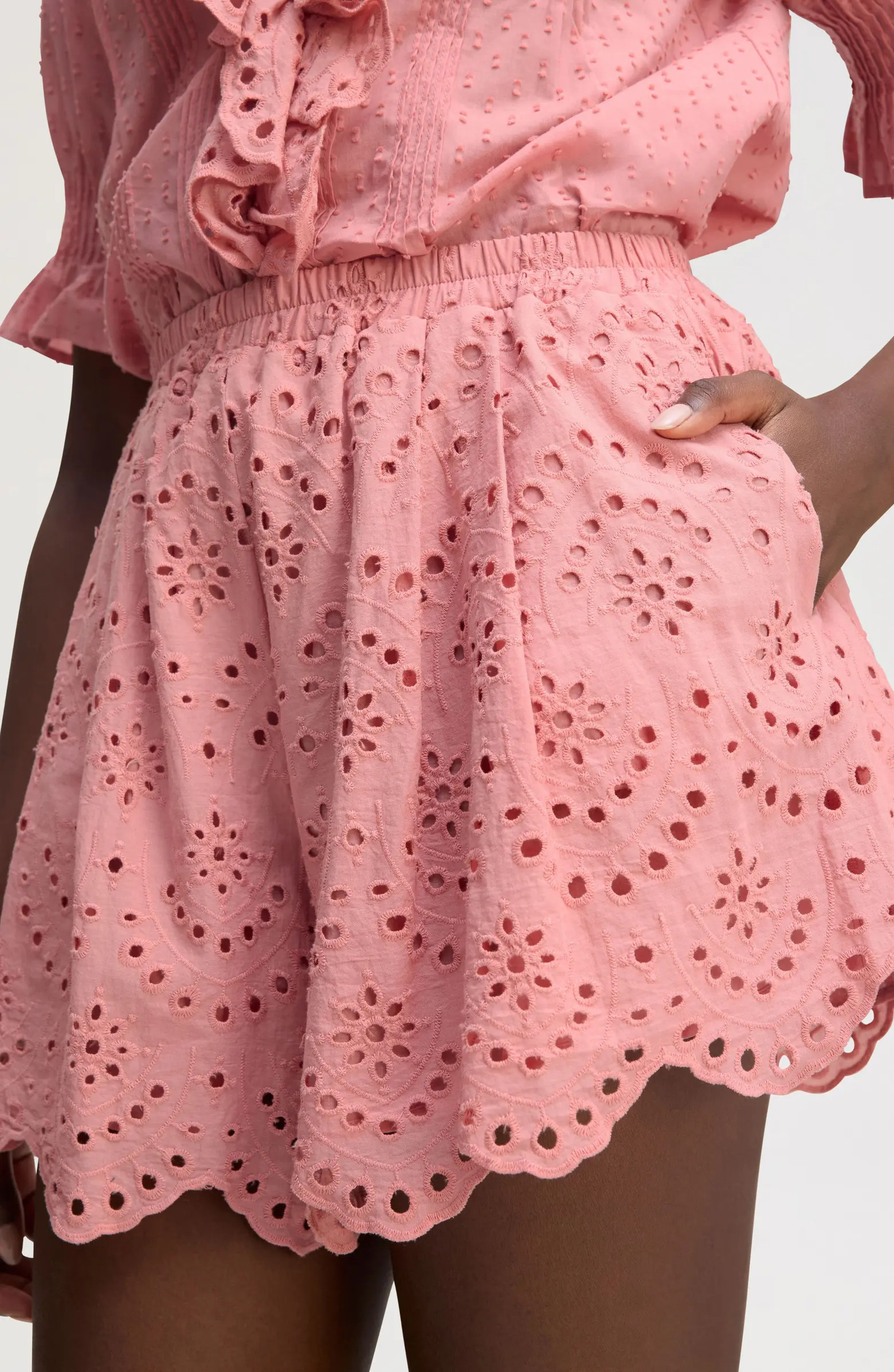 Eyelet Cotton Shorts | Nordstrom