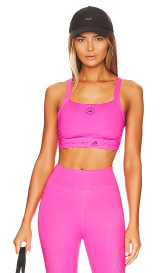 adidas by Stella McCartney True Purpose Training Sports Bra in Pink. - size S (also in M, XS) | Revolve Clothing (Global)